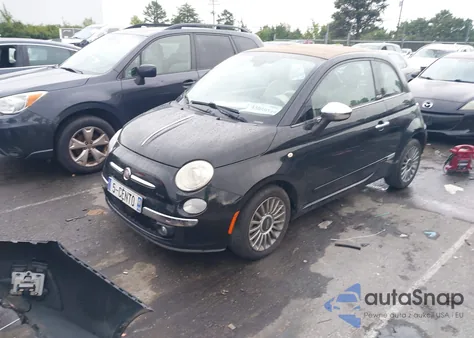 2012 Fiat 500C Lounge из США, поврежденный, VIN 3C3CFFER3CT211694